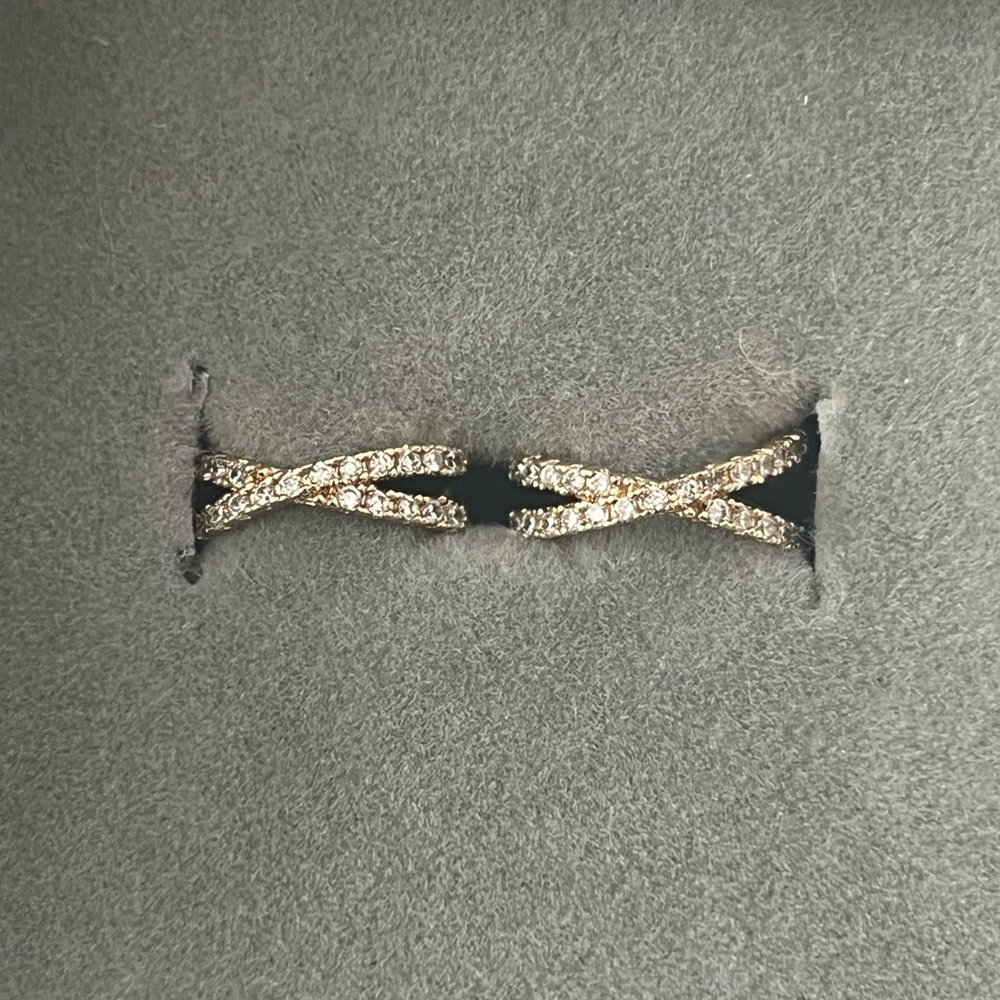 Imperial gold diamond ear cuffs